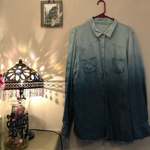 Maurice’s Denim Ombré Button Down Top